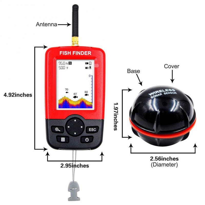 100M Sonar Sensörlü Taşınabili - Fish Finder Portable incelemesi ve fiyatı